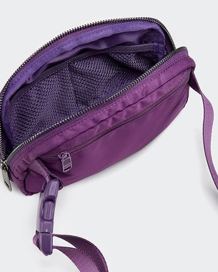 Pander Cross Body Fanny Pack for Women, Fashion Waist Packs, Crossbody Bags, Belt Bag with Adjustable Strap (Dahlia).