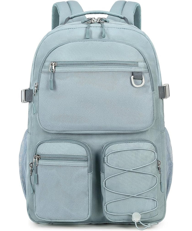 Lohol Water Resistant Backpack with Mulitiple Pockets for School Travel Outdoor College, 15.6 inch Laptop Daypack for Men and Women (Blue)