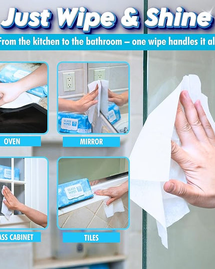 Air Jungles Car Interior Cleaning Wipes Set 210 Count, XL 8" x 10" Wipe for Car Leather Seat, Windshield Window Mirror Cleaning, Steering Wheel & Vinyl Cleaning, Multi-Purpose Wipes