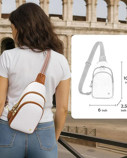 Anti Theft Crossbody Bags for Women Leather Sling Bag Cross Body Travel Purse Chest Bags Fanny Pack Gift Teen Girl