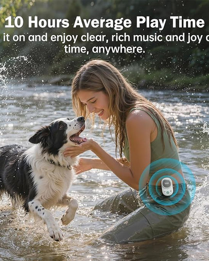 Divoom Itour-S Wearable Bluetooth Speaker, IP67 Waterproof Dustproof, Portable Small Clip-On Bluetooth Speaker, 10H Playtime, for Kitchen, Work, Travel, Biking, Golf, Pool (White)