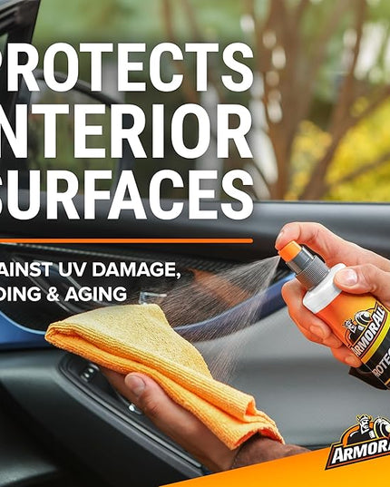 Armor All Car Wash and Car Cleaner Kit by Armor All, Includes Glass Wipes, Car Wash & Wax Concentrate, Protectant Spray and Tire Foam