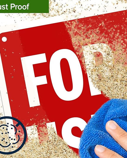 For Fire Use Only Sign, 10x7 Inches, 55 mil thick HDPS (high density polystyrene), Made in USA by My Sign Center