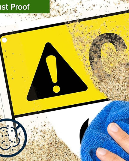 Warning For Continued Protection Against Risk Of Fire Replace Sign, 10x14 Inches, 55 mil thick HDPS (high density polystyrene), Made in USA by My Sign Center