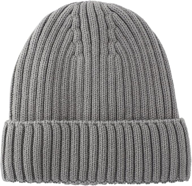 Connectyle Fleece Lined Cuffed Beanie Hat for Men Women Knitted Winter Wool Beanies Skull Cap Warm Watch Hat