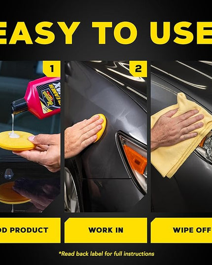 Meguiar's Cleaner Wax - Liquid Car Wax, Cleans, Polishes and Protects Your Vehicle - Easy to Use, Long-lasting Shine - 16 Oz