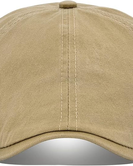VOBOOM Cotton Washing Flat Cap Cabbie Hat Gatsby Ivy Irish Hunting Newsboy