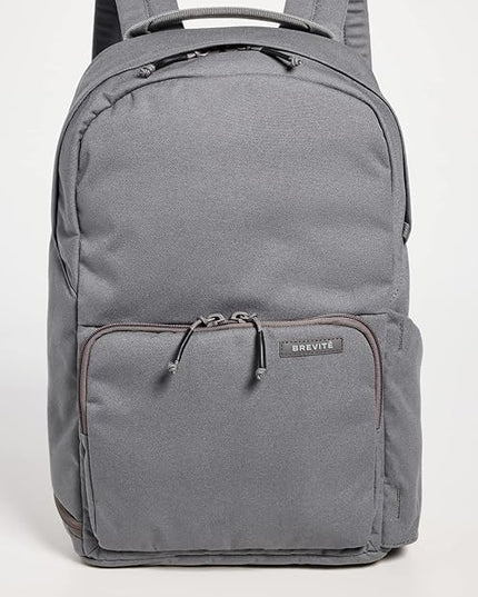 BREVITE The Backpack- Casual daypack backpacks for every function. Compact but spacious 18L aesthetic traveling backpack with laptop compartment. (Charcoal Grey)