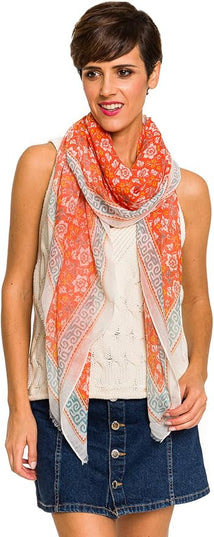 MELIFLUOS DESIGNED IN SPAIN Scarf for Women Lightweight Paisley Fashion for Summer Fall Scarves Shawl Wrap
