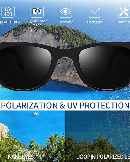 Joopin Square Sunglasses Polarized UV Protection Trendy Designer Sun Glasses Men Women