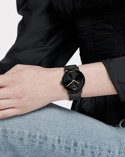 Movado Bold Evolution 2.0 Men's Watch - Swiss Quartz Movement, Stainless Steel Mesh Bracelet - 3 ATM Water Resistance - Luxury Fashion Timepiece for Him - 40mm