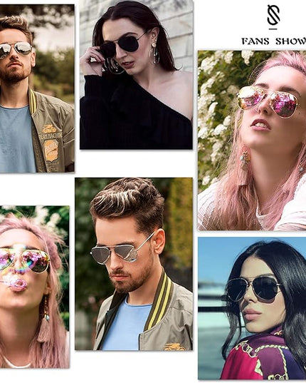 SOJOS Classic Aviator Polarized Sunglasses for Men Women Vintage Retro Style