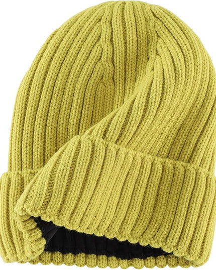 Connectyle Fleece Lined Cuffed Beanie Hat for Men Women Knitted Winter Wool Beanies Skull Cap Warm Watch Hat