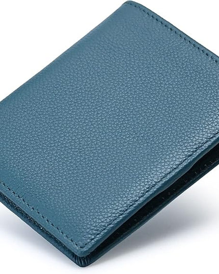 Bveyzi Ultra Slim Small RFID Wallet for Women, Leather Tiny Thin Bifold Pocket Ladies Wallet