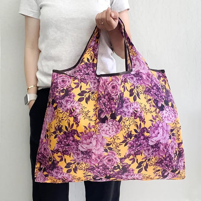 allydrew Large Foldable Tote Nylon Reusable Grocery Bags