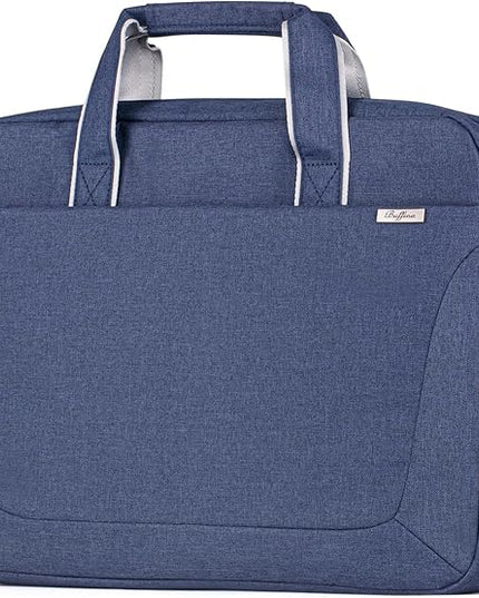 15.6 16 Inch Laptop Shoulder Bag for Men Women,Waterproof Computer Carrying Case Messenger Bag with Strap,Laptop Briefcase for 14-15-16 Inch MacBook/Chromebook/Notebook Hp Dell Acer Asus,Blue