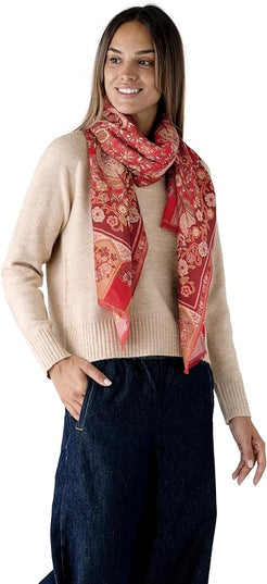 Scarf for Women Spanish Design Elegant Long Shawl Scarves for Summer Fall