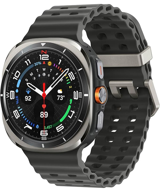 Samsung Galaxy Watch Ultra (2025) 47mm LTE Smartwatch, Titanium Casing, Advanced Sleep Coaching, Running Coach, Energy Score, Heart Rate Tracking, GPS, Titanium Silver [US Version, 2 Yr Warranty]