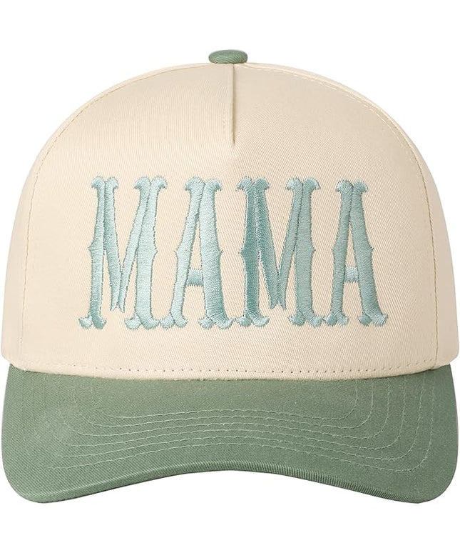 MIRMARU Two-Tone Vintage Canvas Trucker Hats for Men & Women, Adjustable Size Baseball Caps with Trendy Embroidered Design