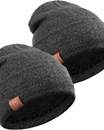 OZERO Winter Beanie Daily Hat - Thermal Polar Fleece Ski Stocking Skull Cap for Men and Women