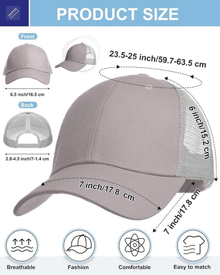 Coume Mesh Trucker Hats Bulk Sublimation Blank DIY Baseball Unisex Caps for Business Embroidery Sport Party Gift