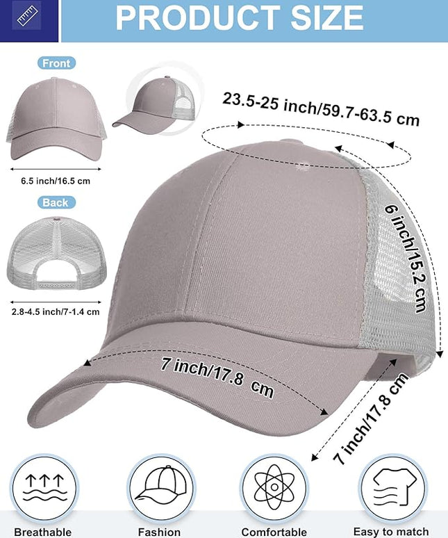 Coume Mesh Trucker Hats Bulk Sublimation Blank DIY Baseball Unisex Caps for Business Embroidery Sport Party Gift