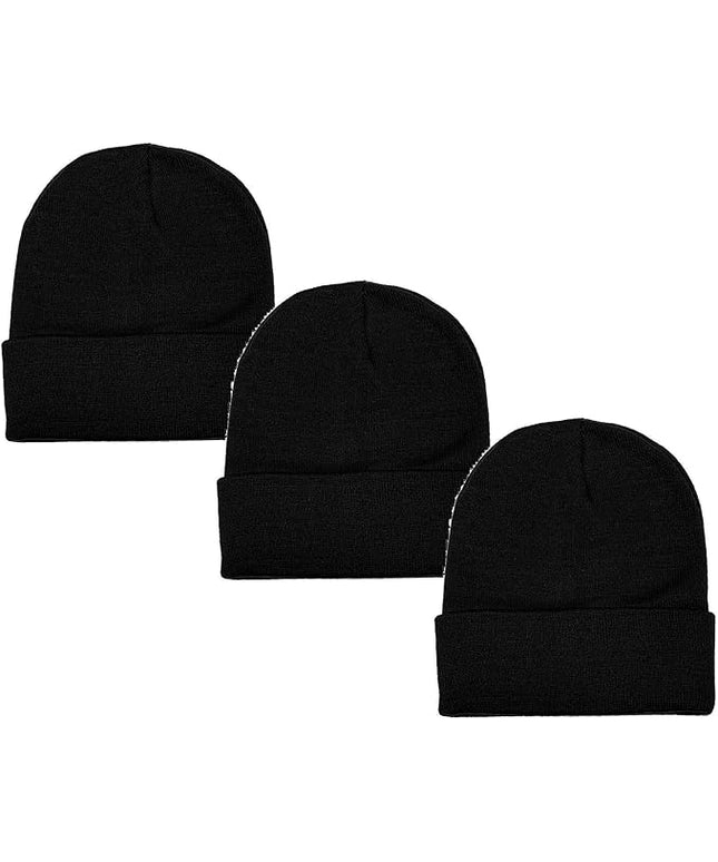 Gelante Unisex Beanie Cap Knitted Warm Solid Color