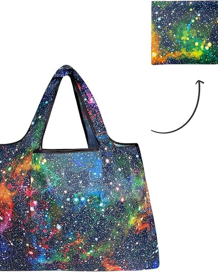 allydrew Large Foldable Tote Nylon Reusable Grocery Bags