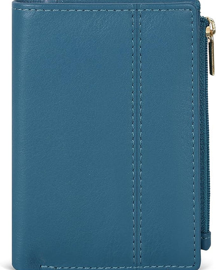 Oak Leathers Wallet For Women Full Grain Leather - Small RFID Coin Purse Credit Card & ID Holder for Ladies,Bifold Wallets for Teenager | Small, RFID, Coin Purse, for Ladies, for Teenager