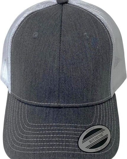 Classic Solid Color Mesh Trucker Hat - Adjustable Snapback Cap for Men & Women - Casual & Sporty Style