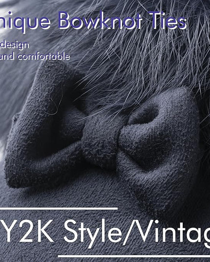 Vagasi Women Touch Screen Gloves, Fleece Lined Winter Gloves for Ladies, Thermal Suede Gloves Fur Cuff for Girls Gifts