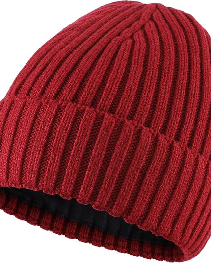 Connectyle Fleece Lined Cuffed Beanie Hat for Men Women Knitted Winter Wool Beanies Skull Cap Warm Watch Hat