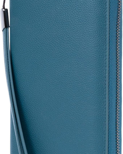 Bveyzi Women RFID Blocking Wallet Leather Zip Around Phone Clutch Large Capacity Ladies Travel Purse Wristlet | RFID Blocking, Zip Around, Large Capacity