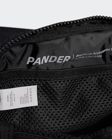 Pander Two Way Zipper Fanny Pack Nylon Everywhere Belt Bag for Women, Water Repellent Waist Packs, Crossbody Bags with Adjustable Strap (Black).