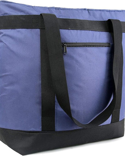 BeeGreen Cooler Bag Soft Leakproof Insulated Tote with Zipper for Beach Travel Grocery