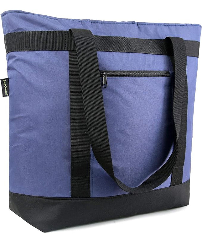 BeeGreen Cooler Bag Soft Leakproof Insulated Tote with Zipper for Beach Travel Grocery