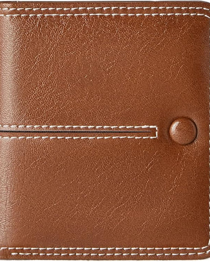 TFKGS Slim Wallet for Women Vegan Leather RFID Blocking, Small Thin Credit Card Holder Bifold Compact Pocket Ladies Mini Purse Brown