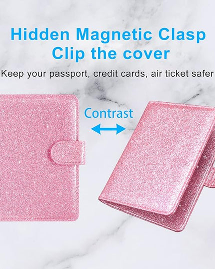 Passport Holder Cover, ACdream Protective Premium Leather RFID Blocking Wallet Travel Case for Passport/Credit Card/Air Ticket,