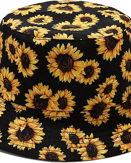 Mashiaoyi Unisex Print Double-Side-Wear Reversible Bucket Hat