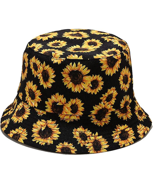 Mashiaoyi Unisex Print Double-Side-Wear Reversible Bucket Hat