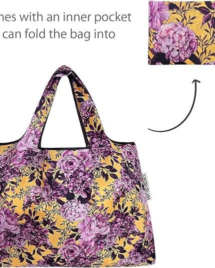 allydrew Large Foldable Tote Nylon Reusable Grocery Bags