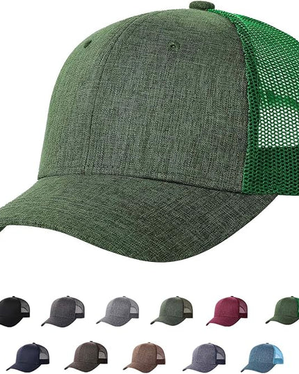 TSSGBL M, L, XL, XXL Snapback Trucker Hats Baseball Caps Adjustable Blank Mesh Back Ball Caps for Men Women