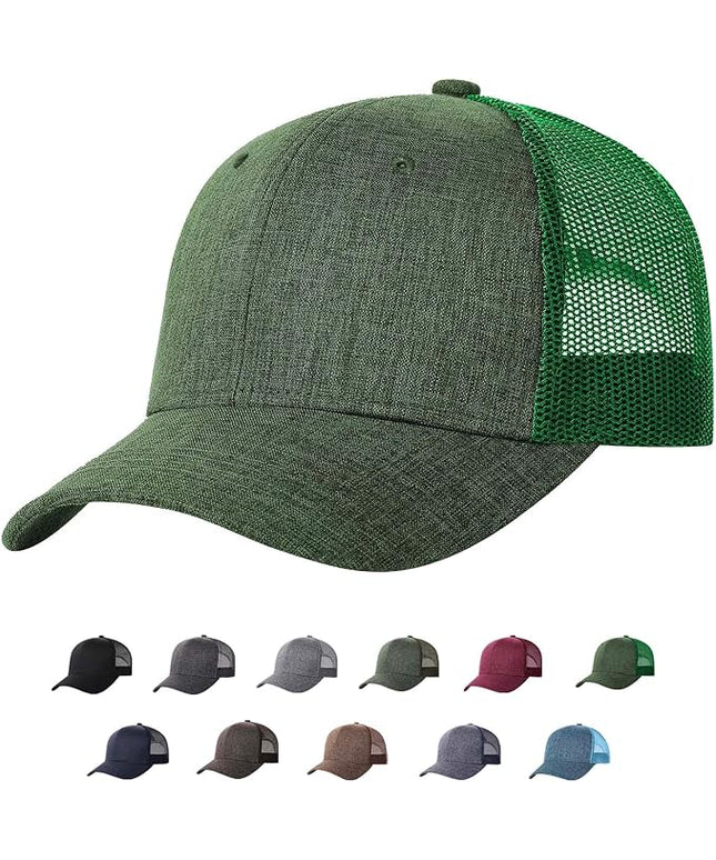 TSSGBL M, L, XL, XXL Snapback Trucker Hats Baseball Caps Adjustable Blank Mesh Back Ball Caps for Men Women