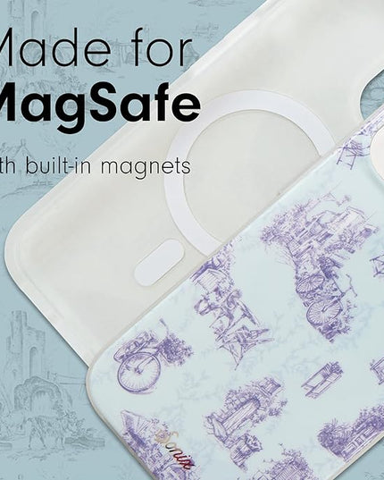 Sonix Protective Phone Case for iPhone 15, 14, 13 | Compatible with MagSafe | 10ft Drop Tested | Bleu Toile