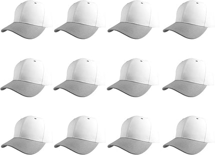 Gelante Plain Blank Baseball Caps Adjustable Back Strap Wholesale LOT 12 PC'S