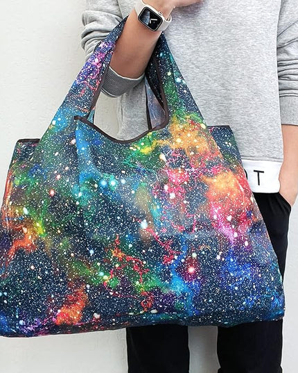 allydrew Large Foldable Tote Nylon Reusable Grocery Bags