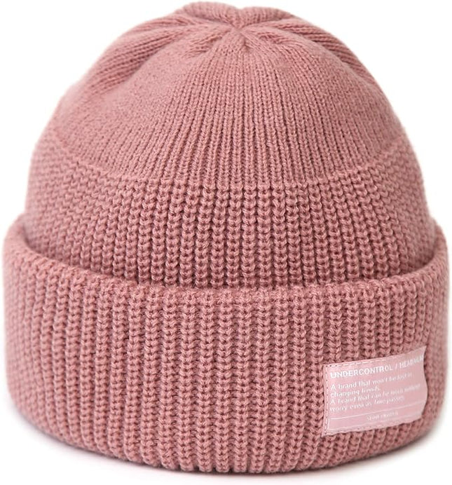 UNDERCONTROL Winter Trawler Fisherman Beanie Men Women Unisex Stylish Plain Docker Skull Hat Roll up Watch Cap Color Pack