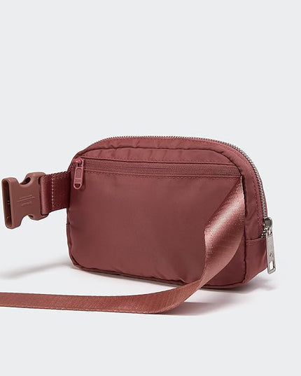 Pander Everywhere Belt Bag for Women, Fashion Waist Packs, Crossbody Bags with Adjustable Strap (Mauve).