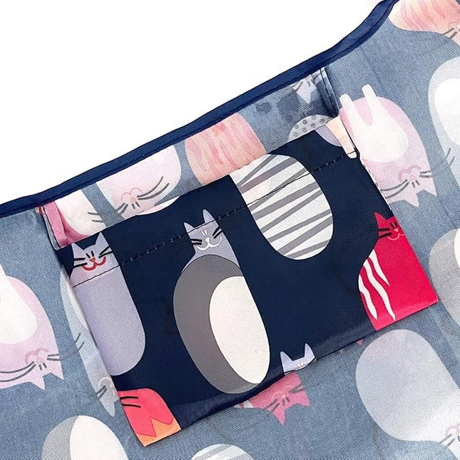 allydrew Large Foldable Tote Nylon Reusable Grocery Bags
