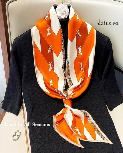 Purse Scarf For Handbags Head Scarves For Women's Hair Bags Scarfs Long Skinny Scarves Fashion Silky